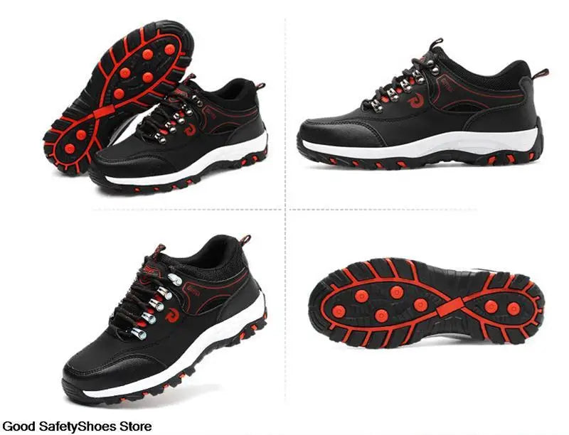Steel Toe Shoes Men Work Safety Boots Sneakers Male Constrcution Puncture-Proof Work Safety Shoes  Man Security Boots Work Shoes