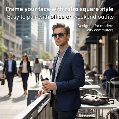 Vintage Retro Sunglass Men Luxury Square Sunglasses Women Trendy 2026 Vacation Fashion Glasses Gafas De Sol Hombre Dropshipping