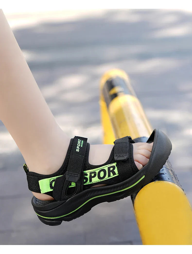 Fashion Kids Sandals Shoes Boy Water Sneaker Summer Outdoor Sports Non-slip Soft Beach Sandals for Boy Casual Shoes