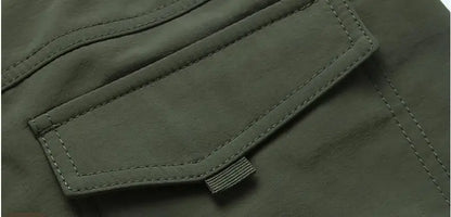 Thick Warm Cargo Stretch Pants Men Autumn Winter Hunting SoftShell Casual Fleece Pants Tactical Trousers  Waterproof Pants Men