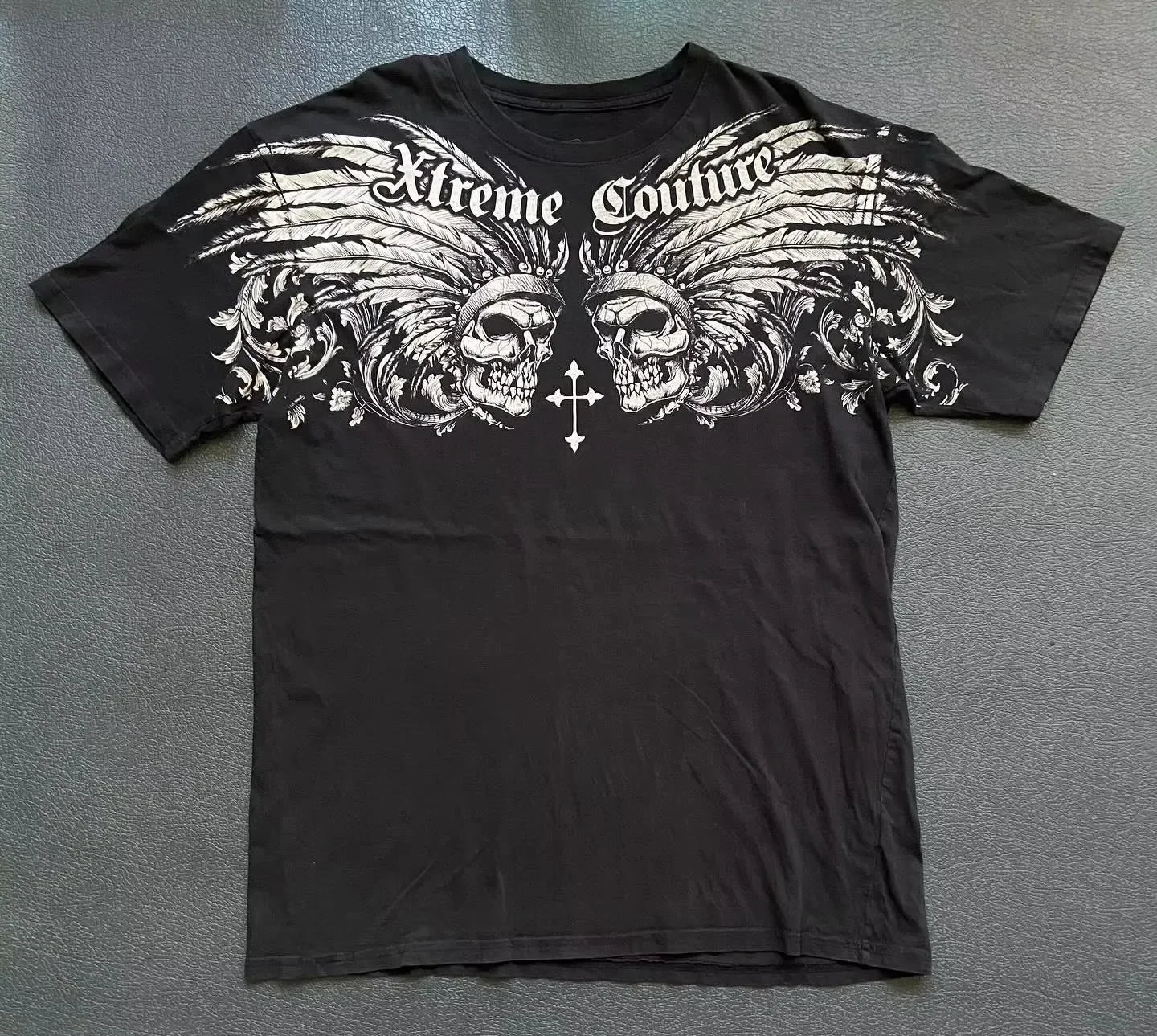 Retro Xtreme Angel Wing Men Yellow Short Sleeves Harajuku High Street American Fashion T-shirt Man Women Summer Tops