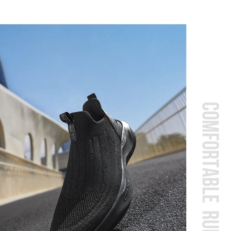 Lightweight Slip-On Men Running Shoes Breathable Mesh Upper Cushion Comfort Soft Soled Male Sneakers 672542215F