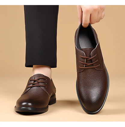 Men Formal Leather Shoes Black Pointed Toe Men Loafers Party Office Business Casual Shoes for Men Oxford Shoes Mens Dress Shoe