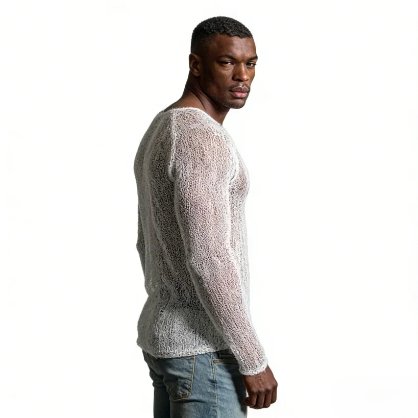 Men's Sexy Casual T-Shirt Breathable Raglan Long Sleeve Top Soft Lightweight Streetwear Fashion Basic High Quality Tee Shirt