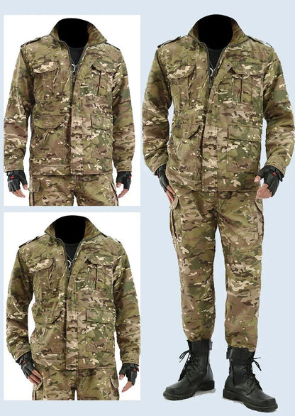 Labor Insurance Cloth Uniform Men's Soft Tracksuit Outdoor Suit Designer Clothes Black Python Pattern Wear-resistant Overalls