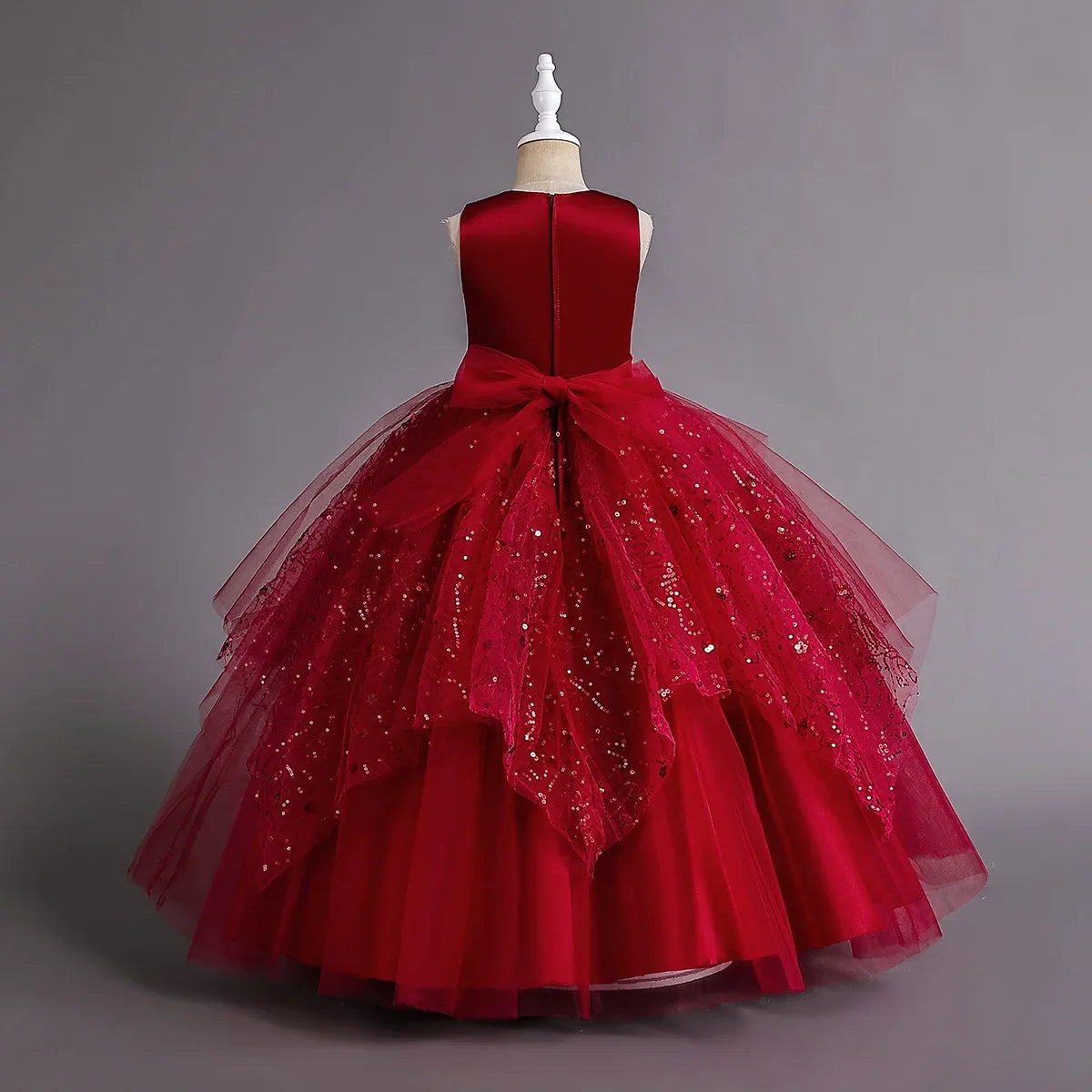 Fashion Children Princess Dress Lace Sleeveless Flower Girl Dresses for Weddings Summer Kids Girls Party Dress 3-15 Years