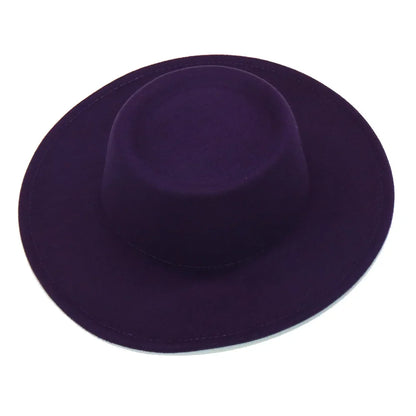 Fedora Hats Men Women 8.5CM Wide Brim Wool Felt Jazz Hats 2023 British style Dress Formal Panama Cap