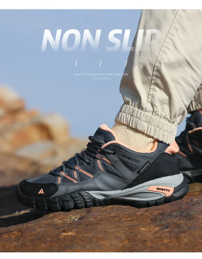 Hiking Shoes for Women Wear-resistant Outdoor Women's Sports Shoes Lace-Up Climbing Trekking Sneakers Woman 110609B