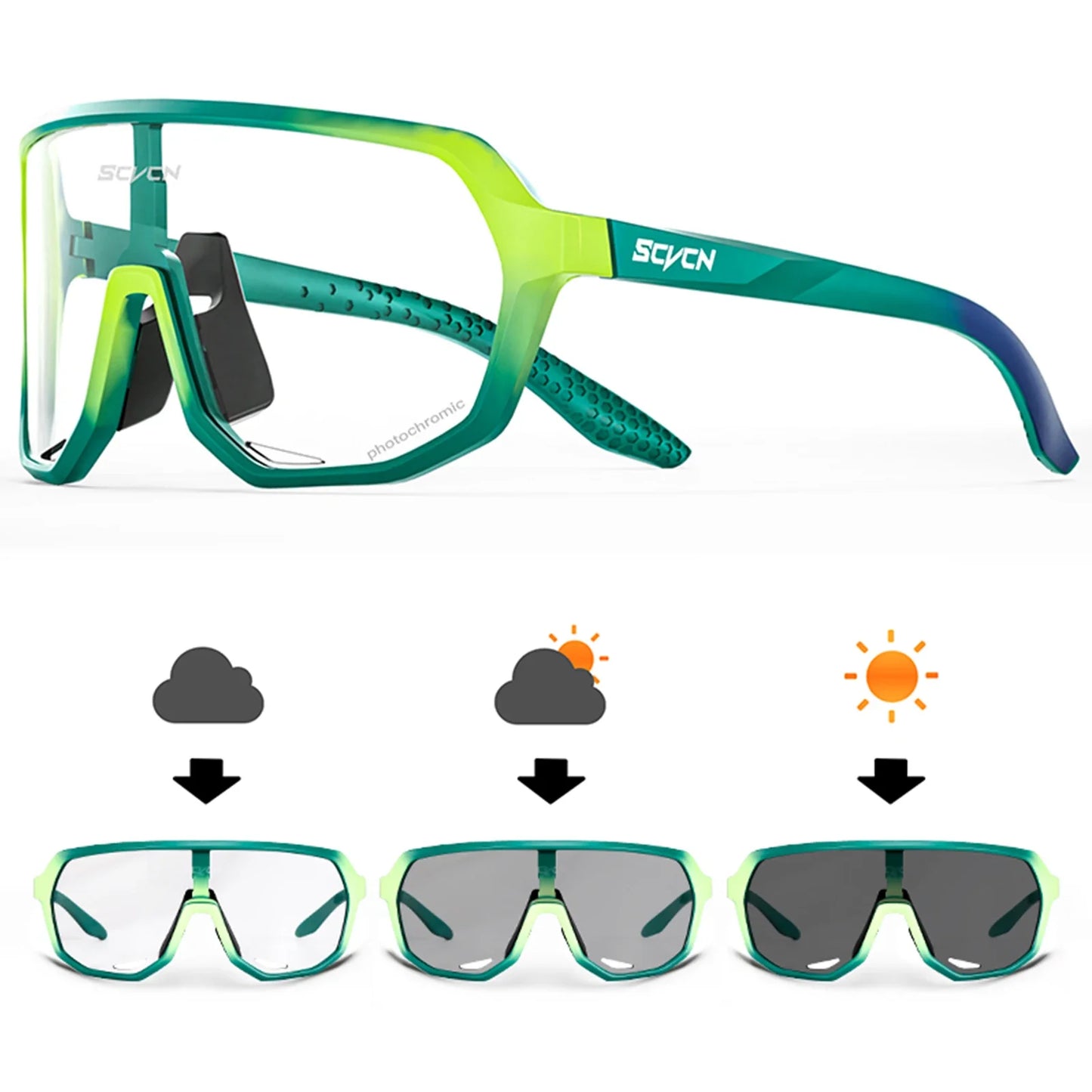Hiking Eyewear Sports Glasses Cycling Glasses Fashion Sunglasses for Men MTB Bike Bicycle Sports UV400 Hunting Driving