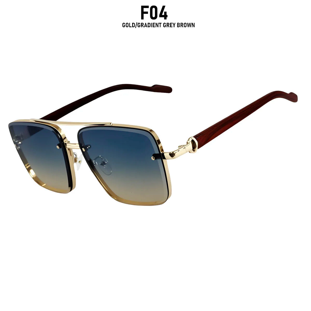 UV400 Protection Square Sunglasses Women Trendy Beach Vacation Brand Design Wooden Vintage Retro Sunglass Men Fashion Glasses