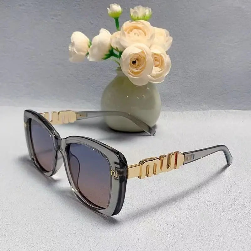 Ins Big Square Polarized Sunglasses 2025 New Fashion Women Men High-end Letters Sun Glasses Ladies Trendy Gafas De Sol UV400