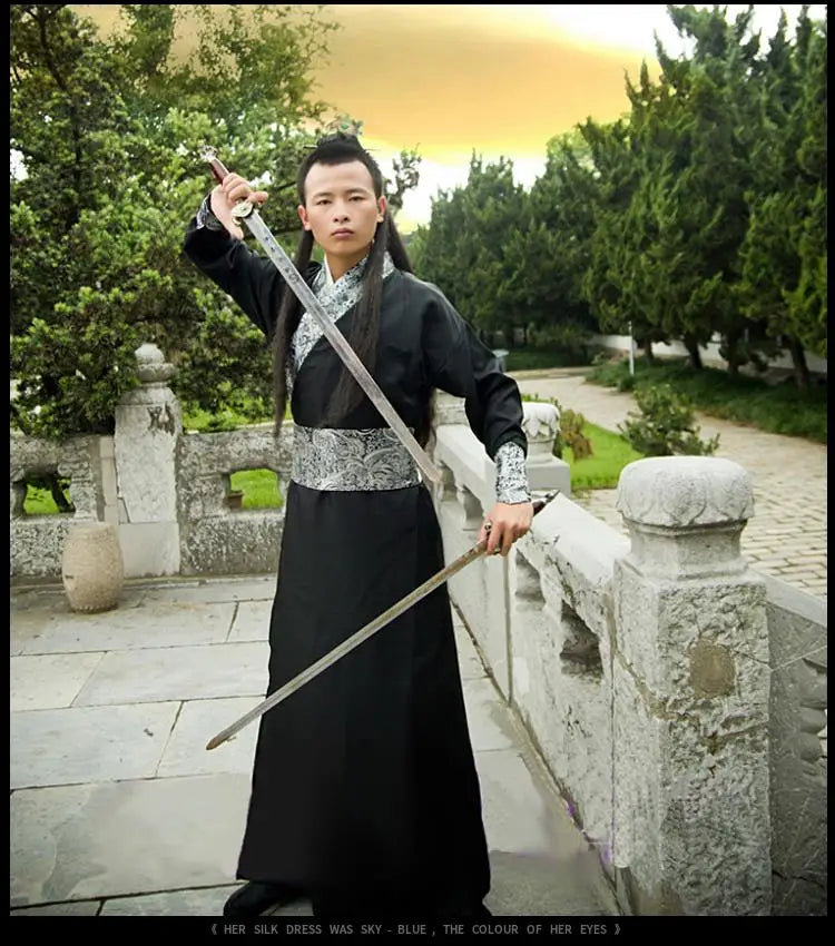 Traditional Chinese Ancient Tang Costume Stage Performance aduation Photoaphy Class orm Men's Women's Hanfu Xiake Boo...