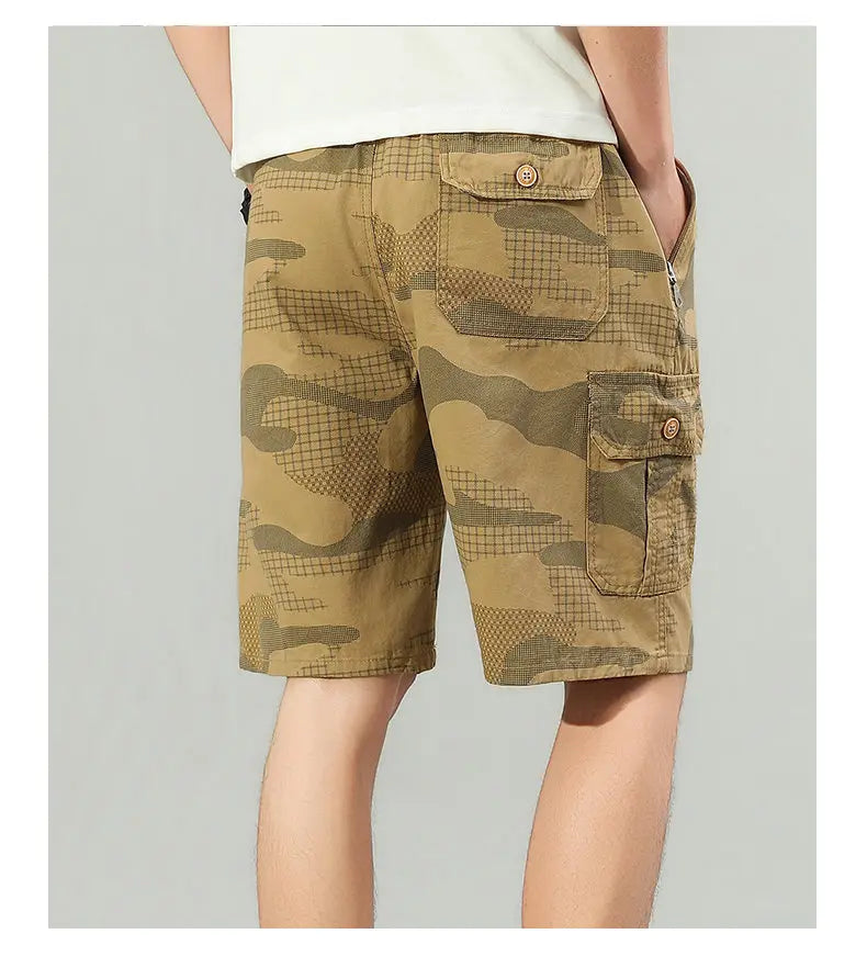 2026 Mens Cargo Shorts Hiking Running Shorts Light Weight Summer Camo Shorts with Pocket