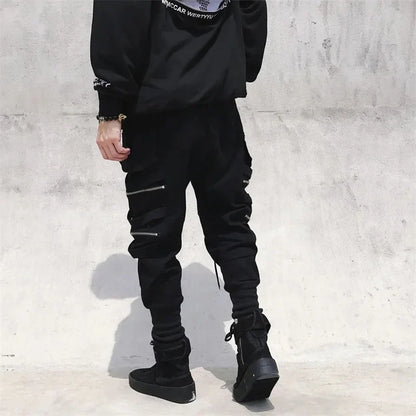 Mens Techwear Sweatpants Y2K Streetwear Jogging Pants Men Hip Hop Street Dance Casual Trousers Vintage Cargo Pant Pantalon Homme