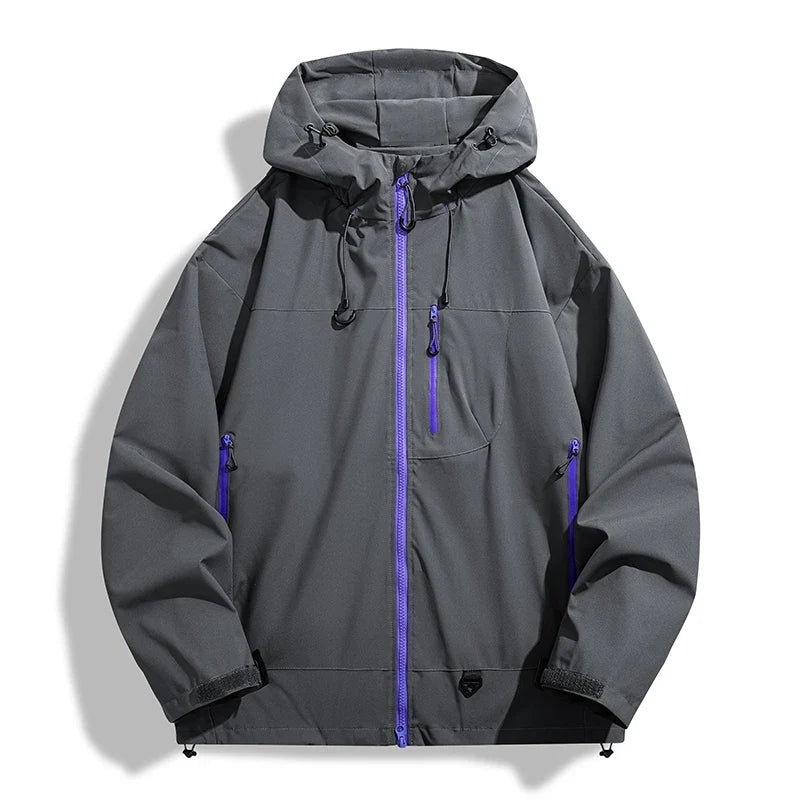 Unisex Waterproof Windbreaker Outdoor Sport Windproof Single-Layer Jacket Men Women Hiking Climbing Trekking Rain Coat