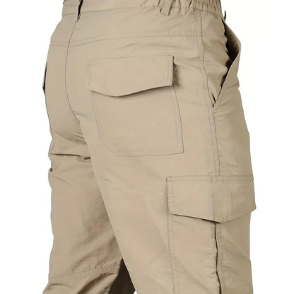Casual Men Pants Summer Multiple Pockets Cargo Pants Quick Dry Thin Trousers Outdoor Hiking Workout Breathable Long Pant New