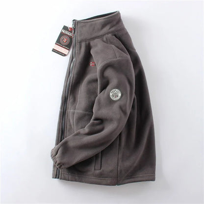 Thickened Double - Sided Polar Fleece Jacket for Men | Autumn/Winter Warm Casual Loose Fit Big Size Coat