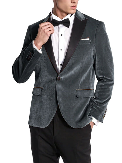 High Quality Classic Men's Suits 1Piece Velvet Custom Suit Timeless Style Every Occasion Wedding Dating Prom Annual Dinner Party