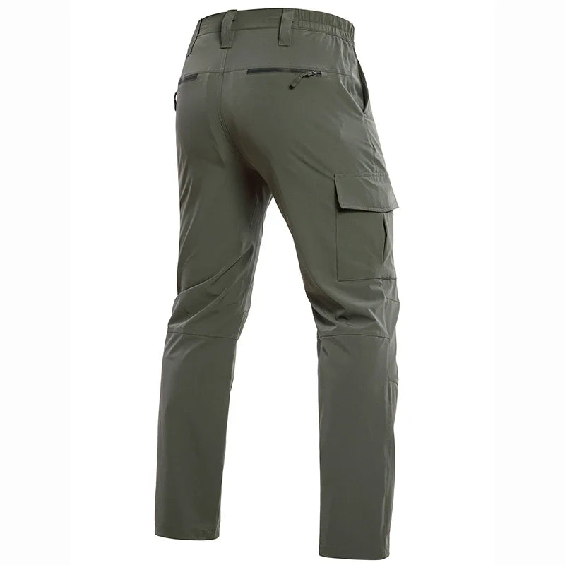 Men’s Lightweight Hiking Pants Quick Dry Water Resistant Tactical Work Outdoor Fishing Cargo Trousers