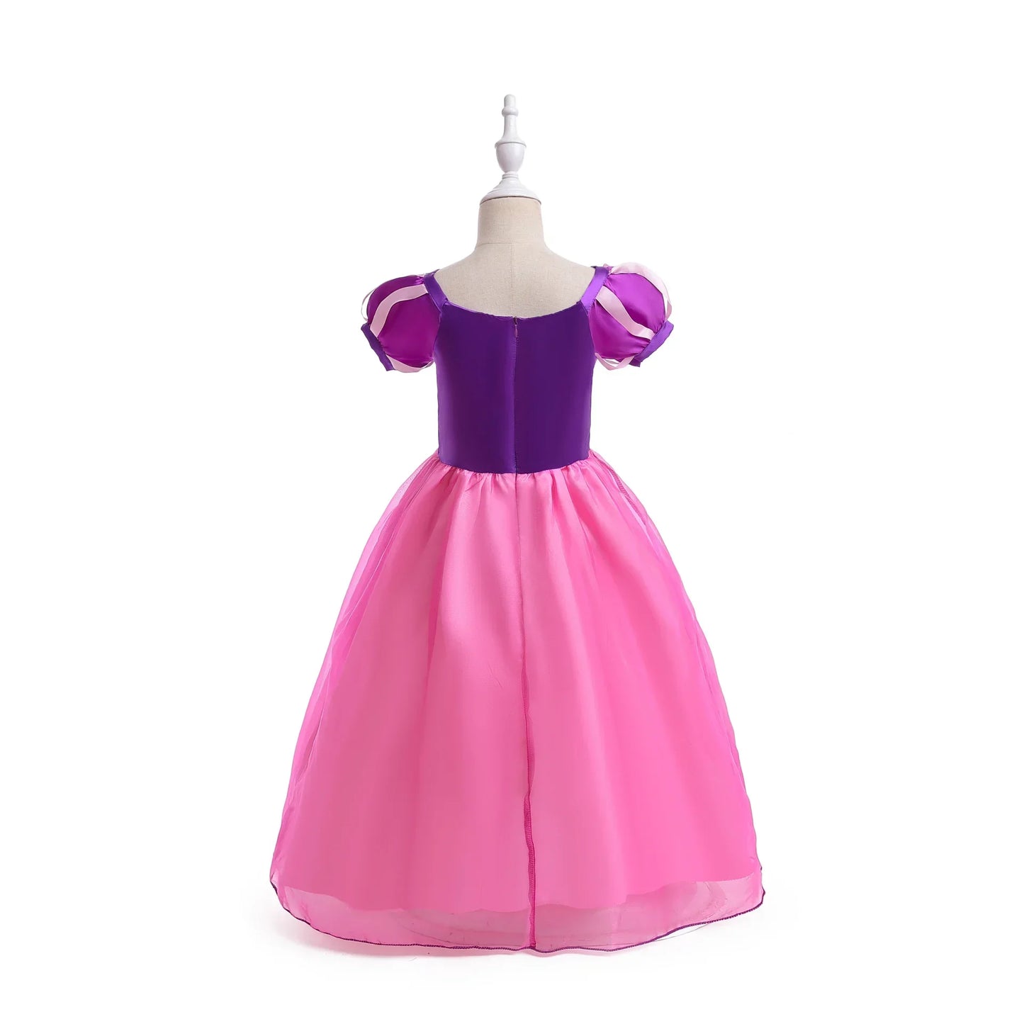 Girl Role Play Rapunzel Princess Dress for Kids Halloween Cosplay Tangled Costume Birthday Party Sequins Mesh Bow Clothes