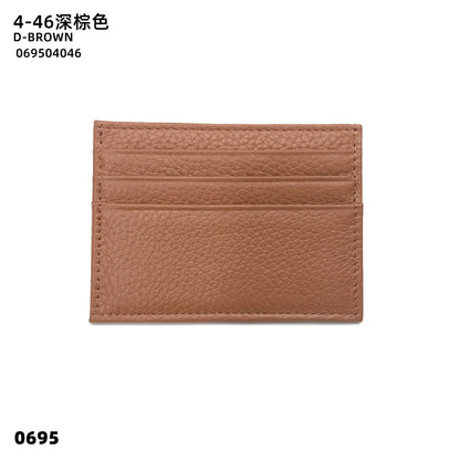 Porte-cartes en cuir de vachette avec logo personnalisé pour femme et homme, sac à cartes fin en cuir véritable, gravure du nom, portefeuille de luxe décontracté