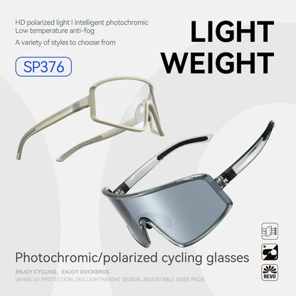 Outdoor Cycling Sunglasses Polarized UV400 Driving Eyewear Bicycle Goggles Non-slip Anti-fog Photochromic Glasses