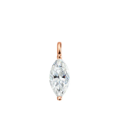 3carat Solitaire Marquise Cut Moissanite Collar Necklace for Women Sparkling Diamond Pendant Omega Neck Chain with Certificate