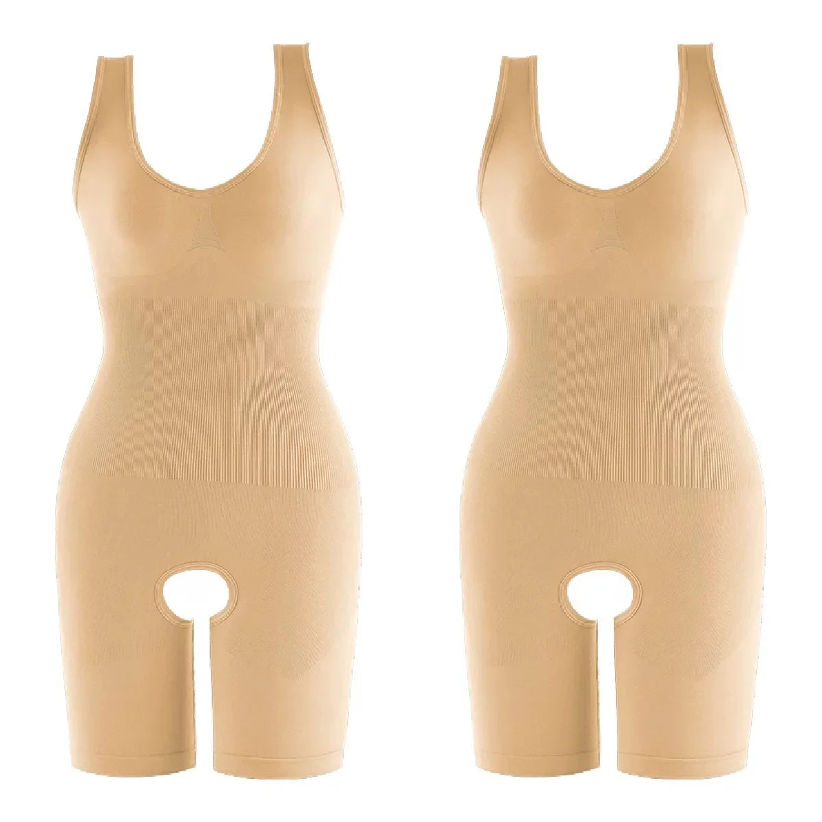 Shapewear One-Piece Body Sculpting Underwear Large Size Hip Lifting Tummy Control Open Bottom Briefs Comfortable Underwear