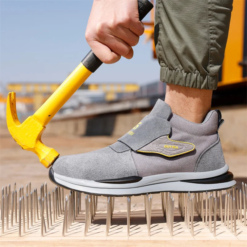 Fashion 2024 Latest 10KV Heat Resistant Welding Shoes Steel Toe Cap Men Work Safety Shoes Nail Proof Anti Smashing Sneakers