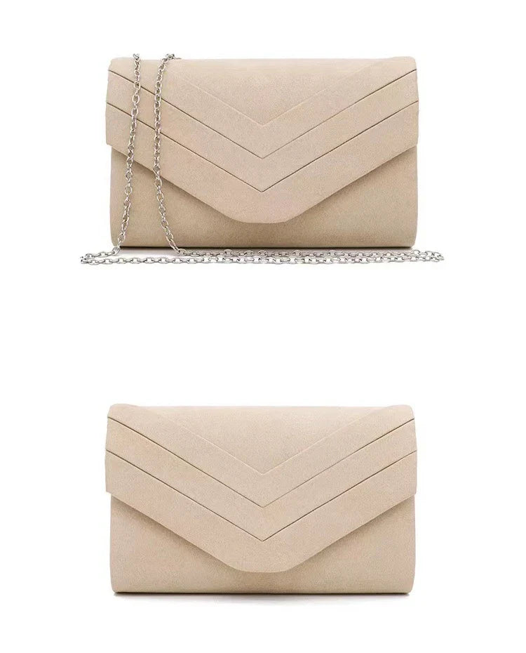 Velvet Women's Evening Bags Formal Party Clutches Wedding Purses Cocktail Prom Handbags Luxury Chain Shoulder Messenger Bags