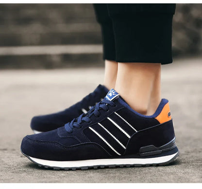 High Quality Men's Sneakers Leather Casual Shoes Autumn 2024 New Breathable Men Shoes Tenis Male Flat Shoe Zapatillas Hombre