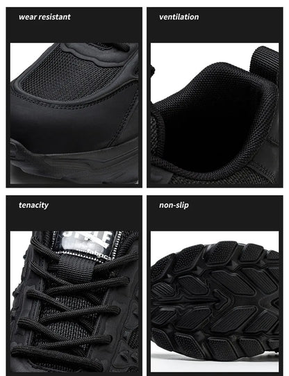 white work shoes lightweight comfortable safety shoes man women work shoes with a steel toe puncture proof safety work sneakers