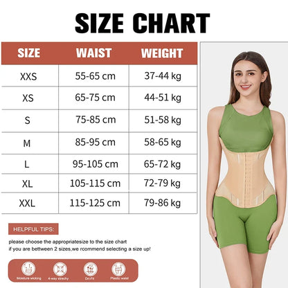 U-shaped Waist Trainer Corset Women Buttoned Shapers Breast Lifted Waist Trainer Steel Bone Slimming Womens Body Shapewear