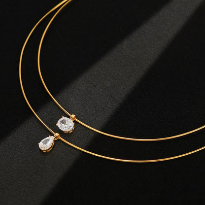 2/3Carat Round/Oval/Princess/Pear Cut Moissanite Pendant Necklace 925 Sterling Silver Solitaire Diamond Neck Chain for Women