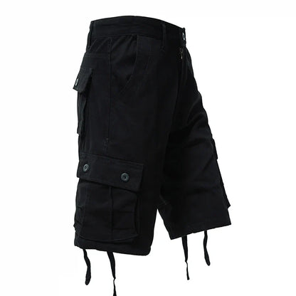 Men's Cotton Cargo Shorts Multi Pocket Tactical Half Pants Sports Casual Hiking Short Pants Fashion Y2K Male Clothes