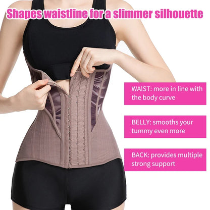 Women's Tummy Contorl  Underbust Sport Girdle Cincher Hourglass Waist Trainer Body Shaper Corset For Weight Loss