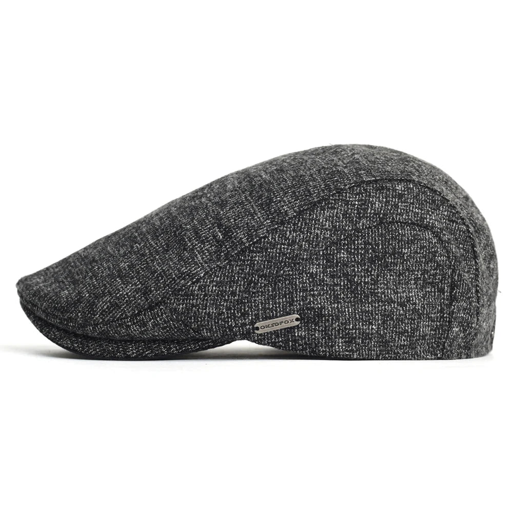 Autumn Winter Thick Warm Newsboy Caps Men Women Soft Beret Hat Casual Fashion Detective Hats Retro Driver Flat Caps