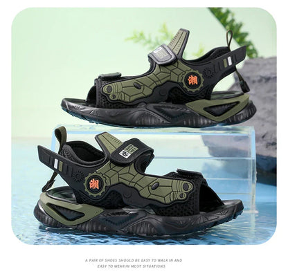 Summer Kids Outdoor Non-Slip Sandals 5-16Years Old Boys Fashion Sport Beach Shoes Breathable Children Casual Walking Sandials