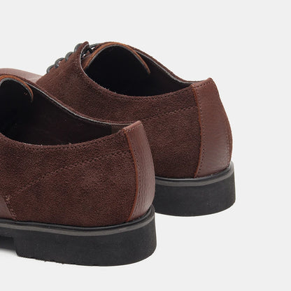 Genuine Leather Men Derby Shoes Thick Sole Men Casual shoes Men Leather Shoes