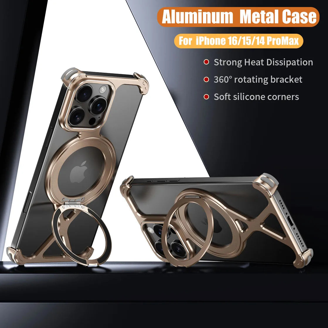 Aluminum Metal Case For iPhone 17 ProMax 16 15 14 13 12 Pro Max Plus with Magsafe Magnetic Charging Lens Glass Protector