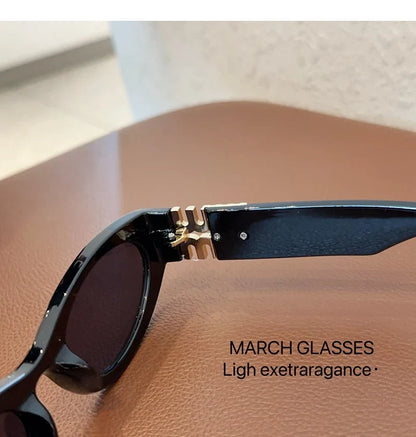 2024 New Fashion Oval Sunglasses Women Men Trendy Cool Sun Glasses Ladies Street Shot Retro Premium Eyewears Gafas De Sol UV400