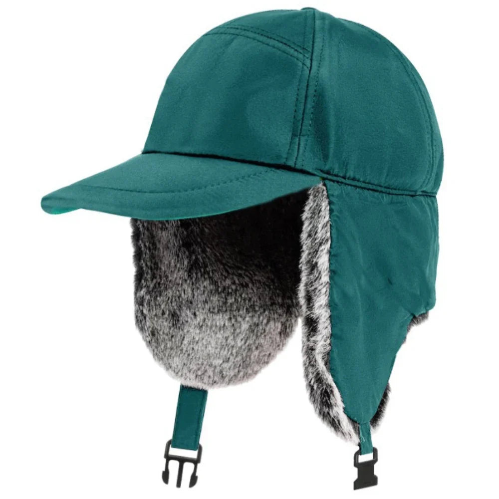 Russian Hat Men Women Waterproof Snow Ski Earflap Cap Thick Warm Fleece Lined Autumn Winter Hat Male Female Trapper Caps