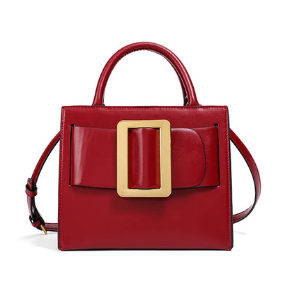 Chic Buckle Handbag Women 2026 New High Quality Trend Exquisite Luxe Shoulder Bag Distinctive Design Faux Leather Crossbody Bag