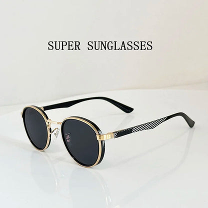 Fashion Oval Sunglasses For Men Luxury Retro Glasses Vintage Sunglasses Women Trendy And Fashionable Gafas De Sol Hombre Okulary