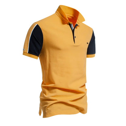 2024 New Summer Patchwork Polo Shirt For Men Brand Quality Short Sleeve Baseball Mens Polos
