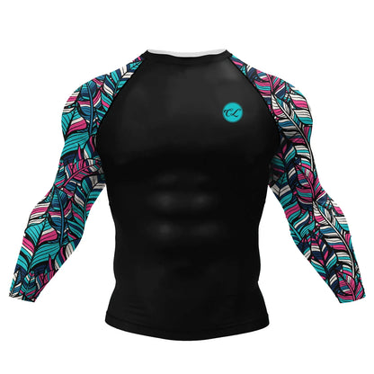 Customized Logo Cody Lundin Men Compression Sportswear Polyester Sunscreen T Shirt For Swimming Surf Jiu Jitsu BJJ Rashguard