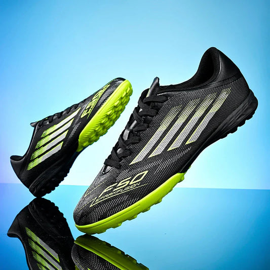 Men's High Top Soccer Shoes FG/TF Long Spikes Adult Football Boots Lightweight Professional Athletic Training