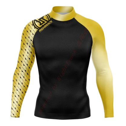 New Summer Men's Rashguard Snorkeling Long Sleeve Surfing Shirts Sunscreen Surf Sweatshirt UV Protection RightTrack Swimwear