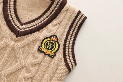 New Autumn Baby Clothes Children Boys Vest Shirt Pants 3Pcs/Sets Kids Clothing Infant Casual Cotton Costume Toddler Tracksuits
