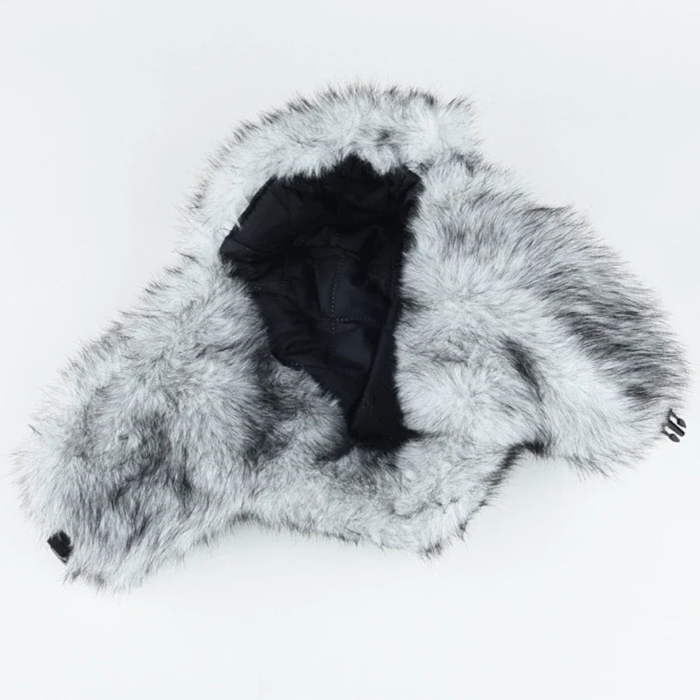 Bumper Hat Thick Warm Winter Fluffy Fur Hats for Men Women Windproof Snow Ski Earflap Cap Male Female Russian Hat Ushanka